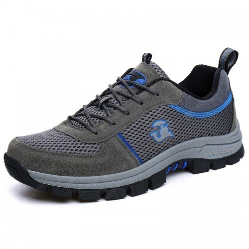 Male Fashion Outdoor Climbing Shoes Breathable Mesh Upper